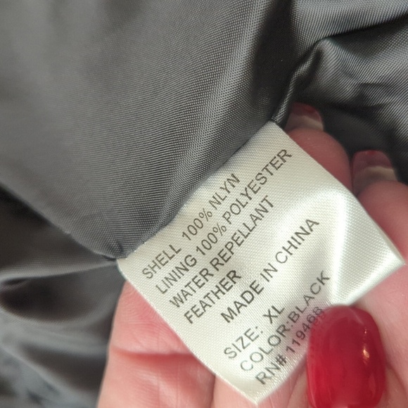 Embellished sequin embroidery faux fur trim black Warm Jacket Todd Smith  Sz M - Picture 12 of 13